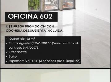 Oficina comercial · 52m² · 1 Cochera · Excelente Oficina en Importante Edificio