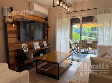 Departamento · 110m² · 5 Ambientes · 1 Cochera · Dúplex con Jardín Al Lago en Venta - Nordelta - Retasado