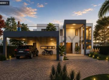 Casa · 251m² · 6 Ambientes · 2 Cocheras · Casa en Venta en Haras del Sur III con Pileta y 4 Dorm.