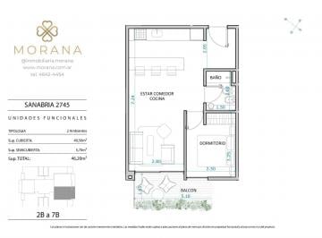 Departamento · 40m² · 2 Ambientes · Departamento en Villa Devoto