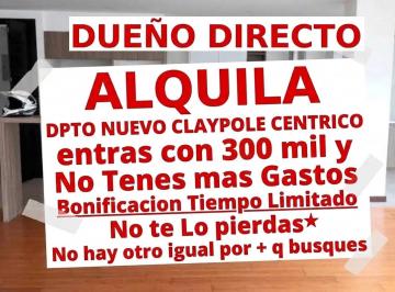 Departamento de 1 ambiente, Almirante Brown · Claypole Centrico Alquila Hoy Dueño Directo con Bonificaciones