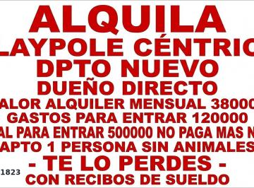 Departamento de 1 ambiente, Almirante Brown · Claypole Dueño Directo Alquiler 380 Gastos 120 Total Para Entrar 500 Dpto Nuevo