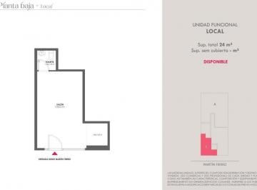 Local comercial · 24m² · 1 Ambiente · Emprendimiento Proyecto en Pozo Local Comercial en Wilde Financiación Cuotas