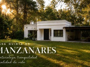 Casa de 3 ambientes, Pilar · Casa Quinta en Manzanares | Lote 1.200 m² | Parque Arbolado | Hogar | Quincho