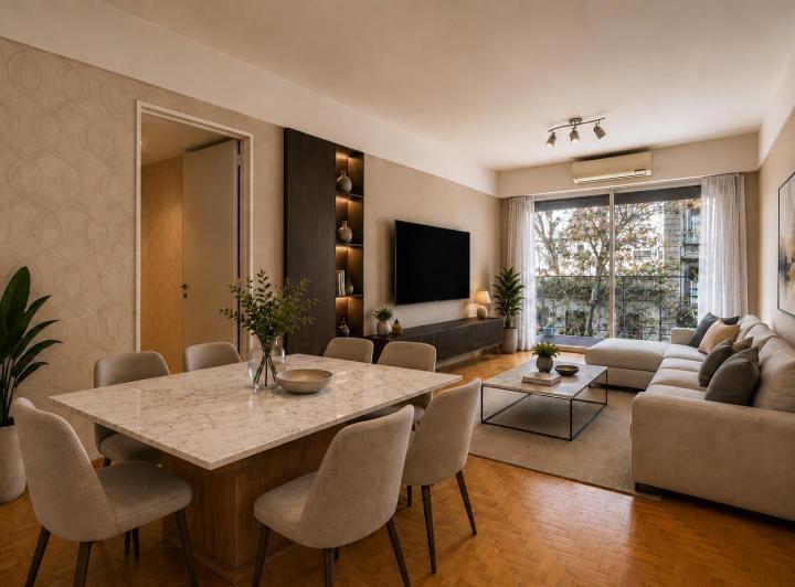 Departamento · 74m² · 4 Ambientes · 1 Cochera