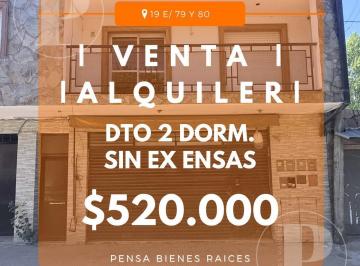 Departamento · 53m² · 3 Ambientes · | Venta y Alquiler | Dto 2 Dormi. 19 E/ 79 y 80, La Plata.