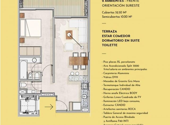Departamento en venta en Villa Crespo · 2 ambientes