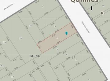 Terreno · 200m² · Venta Lote Zonif Cl Quilmes Construccion