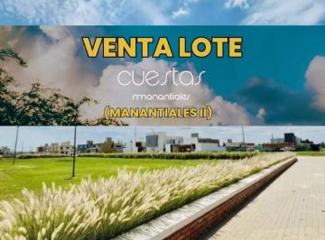 Terreno , Córdoba · ¡Oportunidad Única! Lote de 250 m² en Cuesta de Manantiales - Usd 38.000 (Manantiales Ii)
