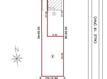 Terreno · 373m² · Venta Terreno Sobre Av Calle 1 Frente Al Paseo de La Vía en La Ciudad de Avellaneda