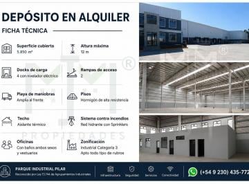 Bodega-Galpón · 5850m² · Alquiler Deposito Logistico