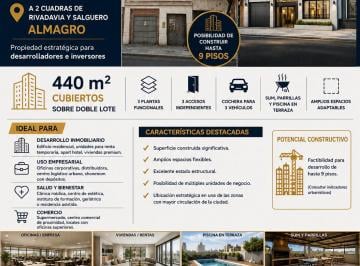 Edificio de 10 ambientes, Almagro · Edificio Nuevo con 3 Pisos a Terminar en Triplex o Varios Deptos o Empresa