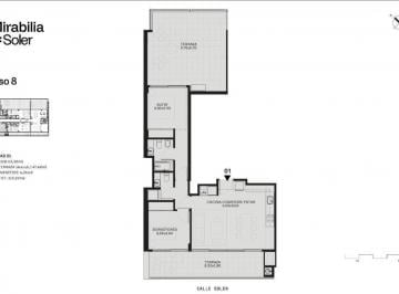 Departamento · 63m² · 3 Ambientes · 1 Cochera · Departamento de 3 Ambientes con Dos Terrazas en Mirabilia Soler!