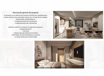 Departamento · 47m² · 2 Ambientes · Departamentos 2 y 3 Ambientes en Construcción en Monte Castro
