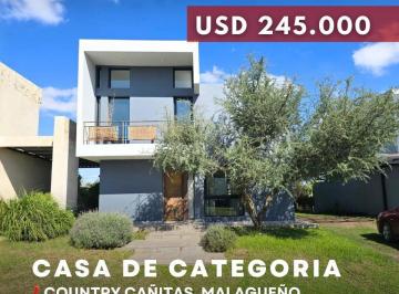 Casa · 194m² · 6 Ambientes · 1 Cochera · Venta Casa de 3 Dorm. con Quincho, Asador y Cochera en Country Cañitas, Malagueño