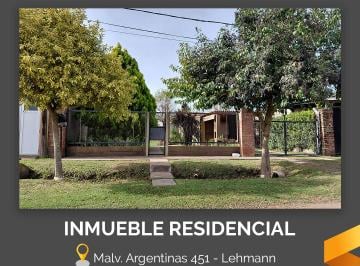 Casa de 1 ambiente, Lehmann · Propiedad Residencial con Pileta en Lehmann