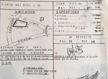Terreno · 400m² · Lote 1146 m², San Isidro, Barrio Aguirre