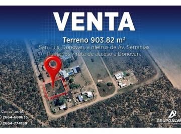 Terreno · 903m² · Venta. Terreno 903,82 m². San Luis, Donovan