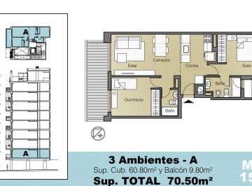 Departamento · 70m² · 3 Ambientes · Departamento Wilde Centro 3 Ambientes Pozo Venta Financiación Valor Lanzamiento