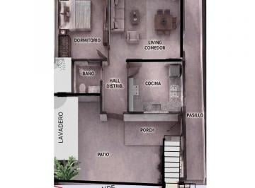 PH · 42m² · 2 Ambientes · PH 2 Ambientes a La Venta en Santos Lugares