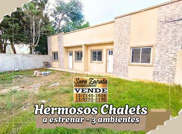 Casa de 3 ambientes Venta USD 38.000 · A Estrenar Chalet 3 Amb Zona Reserva Forestal Mar del Tuyú a 4 C. del Mar Vende Sara Zapata Inmo