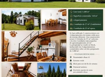 Hotel , Gualeguay · Complejo en Block de 4 Departamentos Sobre Amplio Lote Parquizado de 3280 m
