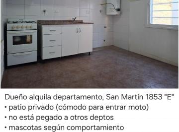 Departamento de 2 ambientes, Luján · Dueño Alquila Departamento, San Martín 1853, Luján