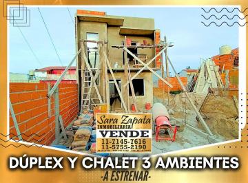 Casa de 3 ambientes, Mar del Tuyú · Dúplex y Chalet 2 Dorm. 3 Ambientes a Estrenar Vende Sara Zapata Inmobiliaria