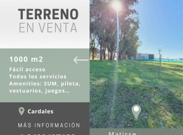 Terreno , Campana · Lvendo Lote Propio de 1000 m² Dentro del Exclusivo Barrio Privado Matisse