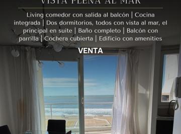Departamento · 80m² · 3 Ambientes · 1 Cochera · Departamento Tres Ambientes con Balcon Aterrazado Parrilla y Vista Plena Al Mar