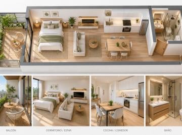 Departamento de 1 ambiente, Villa Crespo · Venta Departamento a Estrenar Monoambiente con Full Amenities en Villa Crespo