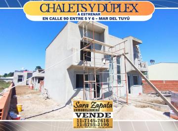 Casa de 4 ambientes, Mar del Tuyú · Chalet Semi Independiente 3 Dorm. 4 Ambientes a Estrenar Vende Sara Zapata Inmobiliaria