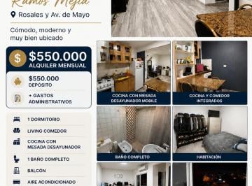Departamento de 2 ambientes, La Matanza · Departamento 2 Ambientes en Alquiler | Excelente Ubicación en Ramos Mejía