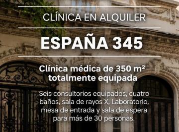 Oficina comercial · 350m² · 18 Ambientes · Inmejorable Clinica en Alquiler Amoblada en Pleno Centro