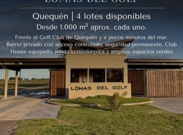 Terreno · 1000m² · Lotes a La Venta en Quequen Barrio Privado Lomas del Golf a m del Mar