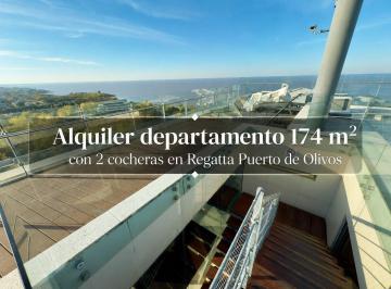 Departamento · 158m² · 4 Ambientes · 2 Cocheras · Alquiler Exclusivo con Vista Panoramica Al Rio en Regatta Olivos
