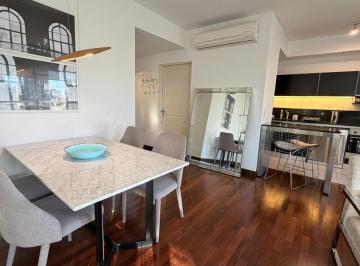 Departamento · 63m² · 2 Ambientes · 1 Cochera · 2 Amb. Complejo Zencity, Amob. en Alquiler con Cochera