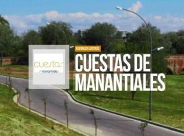 Terreno , Córdoba · Venta Lote Cuestas de Manantiales Apto Duplex