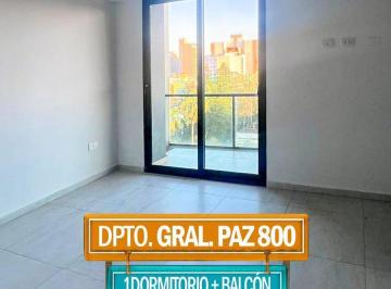 Departamento · 65m² · 1 Dormitorio · Dpto. 1 Domritorio + Balcón en Gral. Paz Al 800