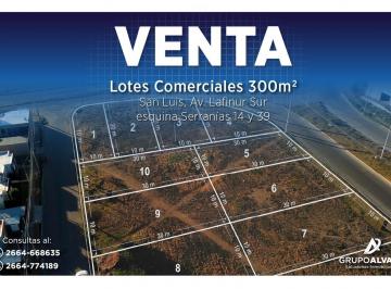 Terreno · 300m² · Venta Lotes Comerciales 300 m². Av Lafinur Sur