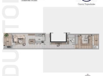 Departamento · 58m² · 1 Ambiente · Departamento en La Plata