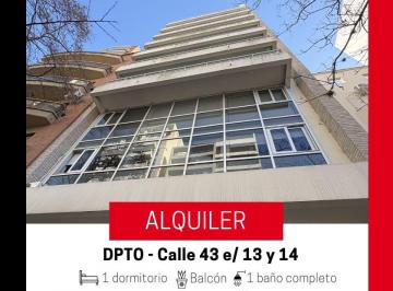 Departamento de 2 ambientes, La Plata · Dpto un Dorm Muy Luminoso con Balón