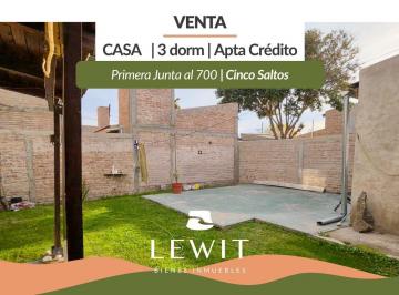 Casa · 166m² · 4 Ambientes · 1 Cochera · Venta Casa 3 Dorm.| 1° Junta Al 700| Cinco Saltos| Apto Credito