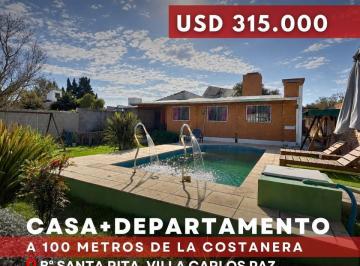 Casa · 301m² · 11 Ambientes · 1 Cochera · Venta Casa y Departamento a 100 m de La Costanera Lago San Roque en Santa Rita - Villa Carlos Paz