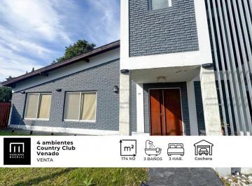 Casa · 174m² · 4 Ambientes · 2 Cocheras · Casa en Venta Country Venado Canning