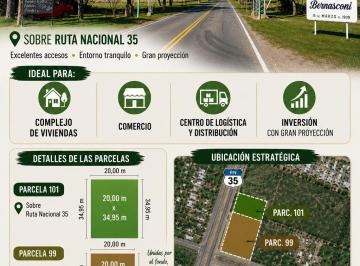 Terreno , Bernasconi · Se Venden Dos Terrenos La Pampa