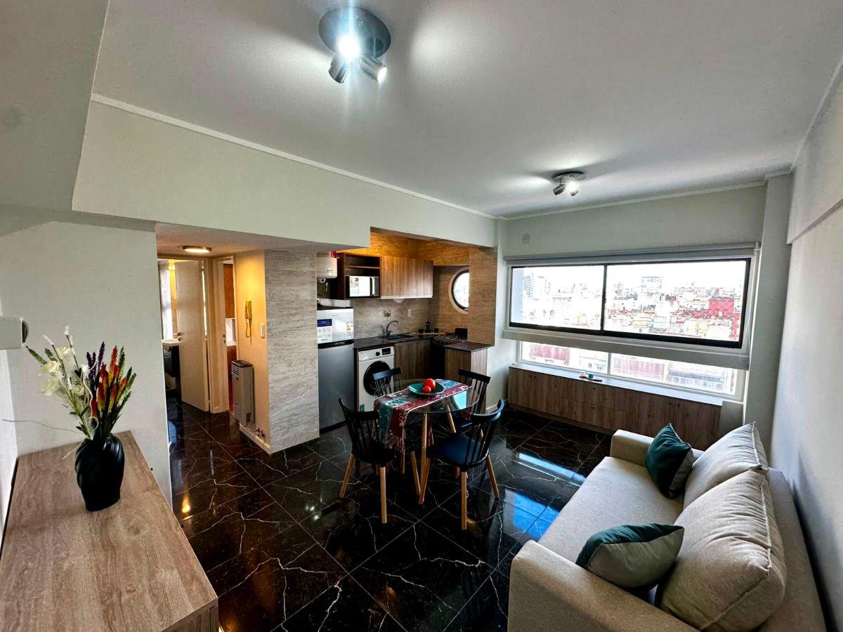 2 ambientes C/frente abierto y cochera — San Martin 2110 piso alto