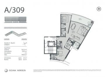 Departamento · 121m² · 3 Ambientes · 2 Cocheras · Departamento en Venta 3 Ambientes