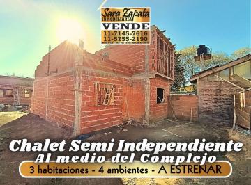 Casa de 4 ambientes, Mar del Tuyú · Chalet Semi Independiente 2 Dorm. 3 Amb a Estrenar Mar del Tuyú Vende Sara Zapata