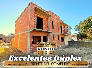 Casa Venta de 3 ambientes · Dúplex Al Frente del Complejo 3 Dorm. 4 Amb a Estrenar Mar del Tuyú Vende Sara Zapata